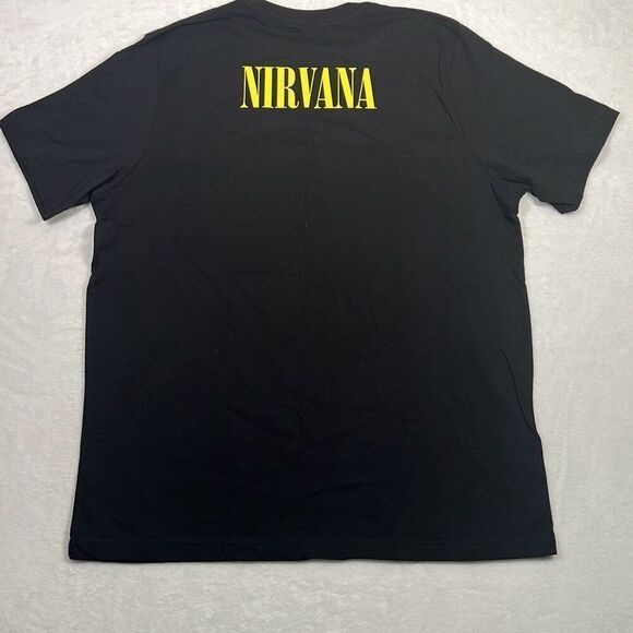 Nirvana smiley face double sided graphic print band concert T-shirt NWOT Men 2XL - Picture 5 of 5
